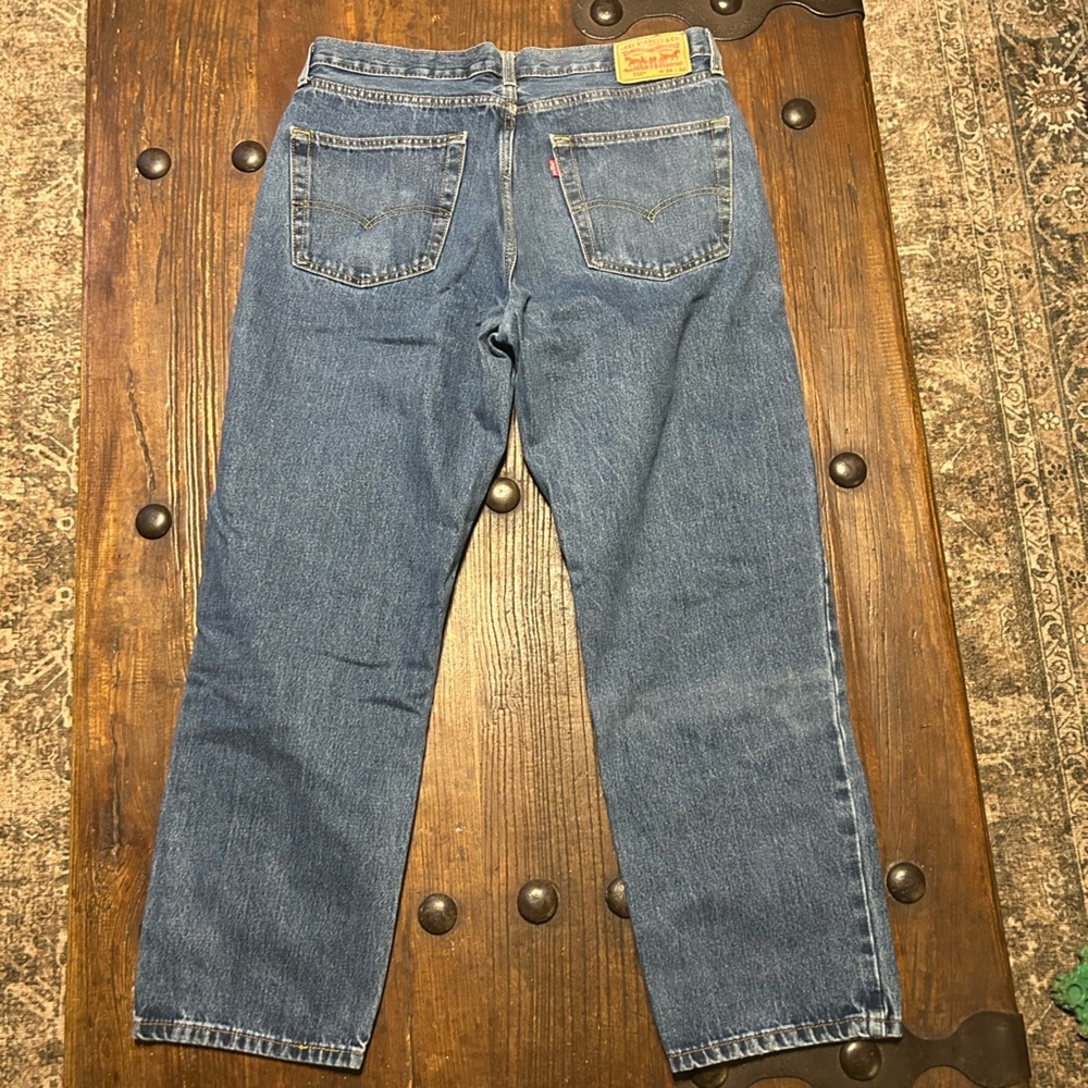 Levi's Men's Straight Blue Jeans - Picture 2 of 3